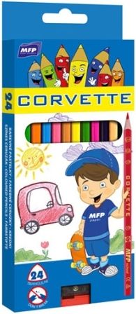 Pastelky MFP 24 triangular s ořezávátkem - obrázek 1