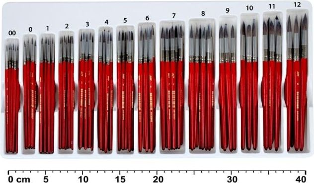 Štětec MFP kulatý set 144ks 256A - obrázek 1