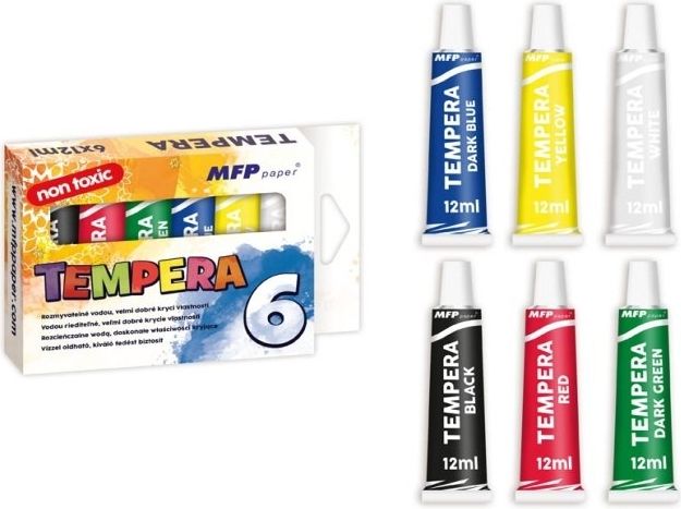 MFP barvy temperové 6ks 12ml - obrázek 1