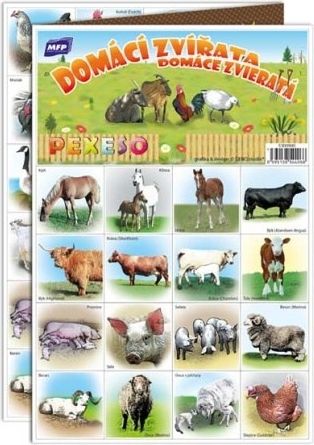 Pexeso MFP 3xA4 Domácí zvířata - obrázek 1