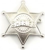 Šerifská hvězda odznak kov 5cm - obrázek 3