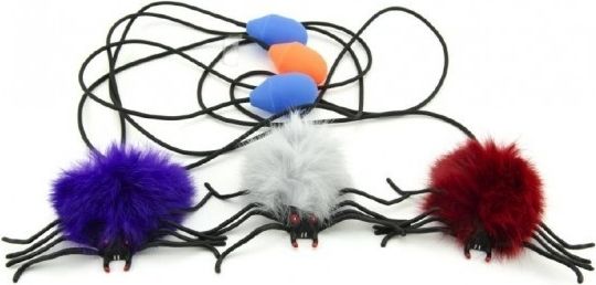 Teddies Pavouk skákající plast 7 cm - Červený - obrázek 1