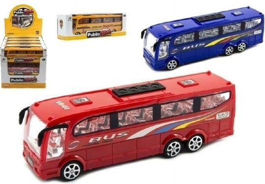 Teddies Autobus na setrvačník 25 cm - žlutý - obrázek 1