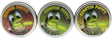 Teddies Hmota/modelína 50g inteligentní svítící ve tmě 8cm asst mix barev v plechové krabičce - obrázek 3