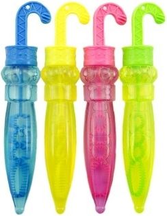 Bublifuk deštník plast 14cm asst 4 barvy 24ks v boxu - obrázek 3