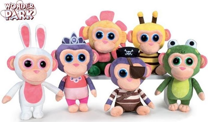 Wonder Park Chimpanzombies zvířátka plyšová 30cm 6druhů 0m+ - obrázek 1