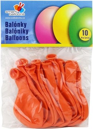 Balónky 10ks oranžové - obrázek 1