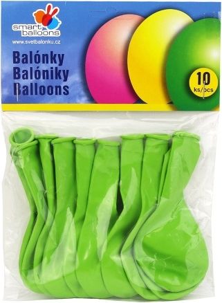 Balónky 10ks zelené - obrázek 1