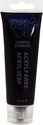 Barvy akrylové černá 75ml - obrázek 1