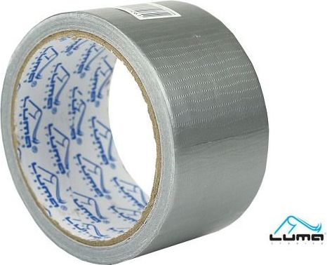 Lepící páska textilní 50mm x 10m tlaková stříbrná - obrázek 1