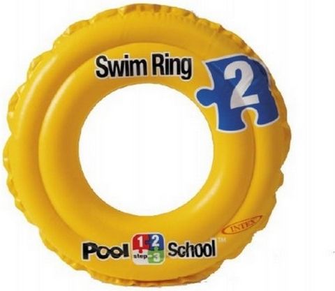 Nafukovací kruh žlutý Pool School 51cm 3-6let - obrázek 1