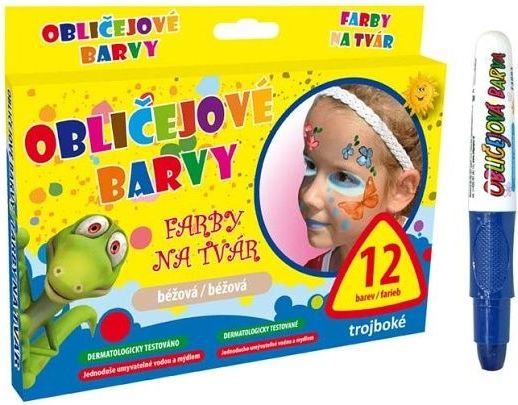Barvy na obličej MFP modrá - obrázek 1