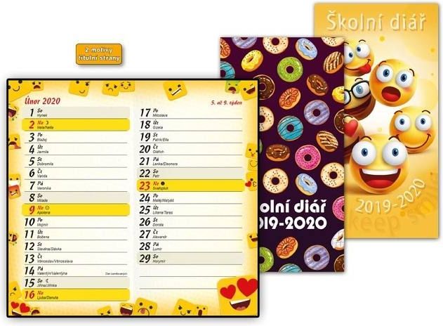 Diář 2020 MS101 Lamino měsíční školní - obrázek 1