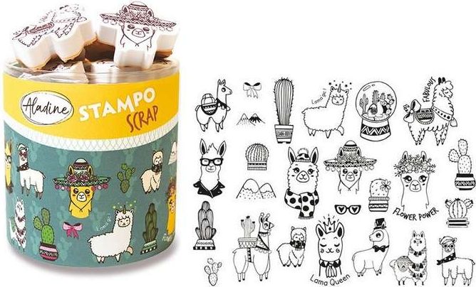 Razítka Aladine Stampo Scrap Lama - obrázek 1