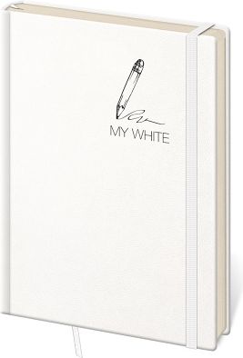 Zápisník BM444-2 My White - linkovaný S - obrázek 1