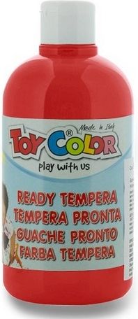 Toy Color Temperová barva Ready Tempera červená, 500 ml - obrázek 1