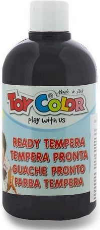 Toy Color Temperová barva Ready Tempera černá, 500 ml - obrázek 1