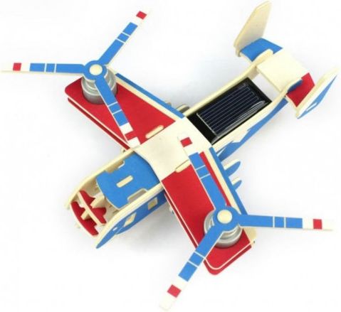 ROBOTIME V22 Vojenské solární letadlo barevné - obrázek 1
