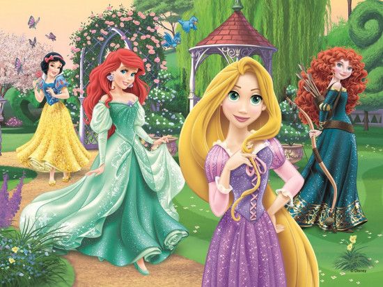 TREFL Puzzle Disney Princezny: Procházka v zahradě 30 dílků - obrázek 1