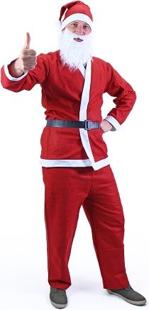 Rappa Kostým Santa Claus bez vousů - obrázek 3