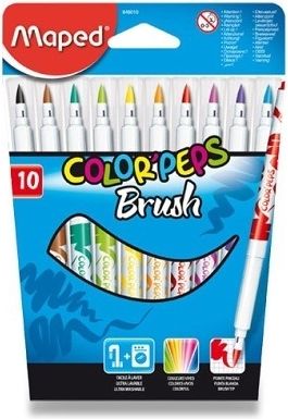 Maped Dětské fixy Color'Peps Brush 10 ks 8010 - obrázek 1