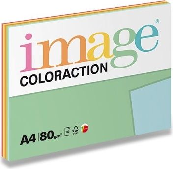 Image Barevný papír Coloraction - Mix reflexní 80 g, 5 x 20 listů - obrázek 1