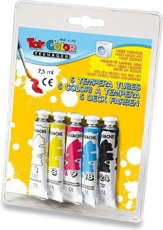 Toy Color Temperové barvy 5 ks, tuba 7,5 ml - obrázek 1