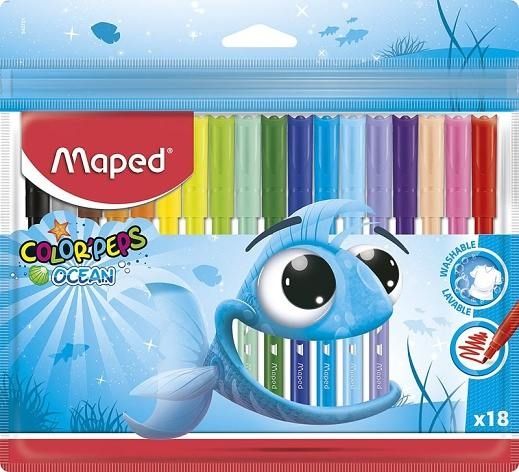 Maped Dětské fixy Color'Peps Ocean 18 ks 5721 - obrázek 1