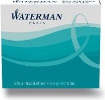 Waterman Inkoustové bombičky krátké světle modré 1507/7520180 6 kusů - obrázek 1