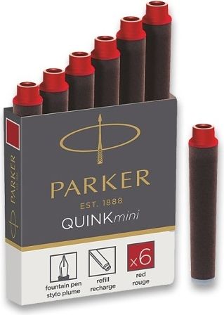 Parker Inkoustové mini bombičky červené 1502/0150408 - obrázek 1