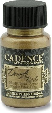 Cadence Textilní barva Dora Textile antická zlatá, 50 ml - obrázek 1