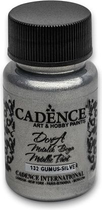 Cadence Akrylové barvy Dora Metalic stříbrná, 50 ml - obrázek 1