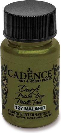 Cadence Akrylové barvy Dora Metalic zlatozelená, 50 ml - obrázek 1