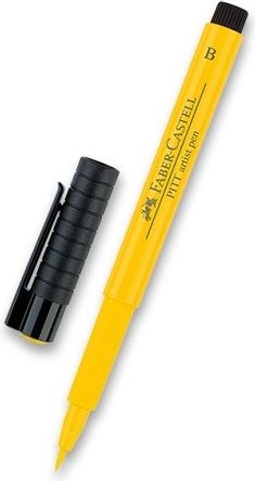 Faber-Castell Popisovač Pitt Artist Pen Brush - žlutý chrom 107/ 6740 - obrázek 1