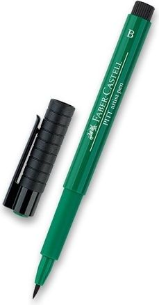 Faber-Castell Popisovač Pitt Artist Pen Brush - tmavě phthalo zelená 264/ 6747 - obrázek 1