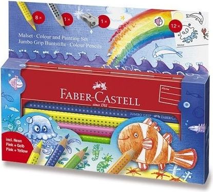 Faber-Castell Pastelky Jumbo Grip mořský svět, 9 ks 1090 - obrázek 1