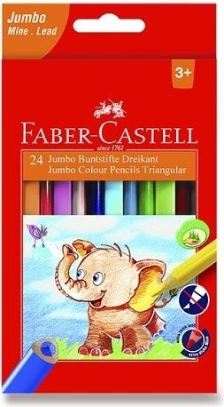 Faber-Castell Pastelky Extra Jumbo 24 ks + ořezávátko 1652 - obrázek 1