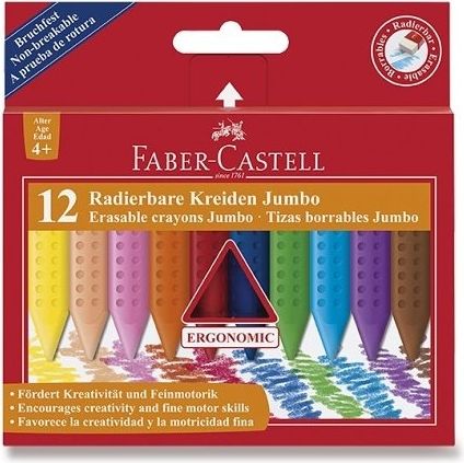 Faber-Castell Pastelky Plastic Colour Jumbo 12 ks 2254 - obrázek 1