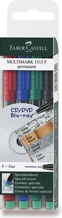 Faber-Castell Permanentní popisovač 1513 F 4 barvy - obrázek 1