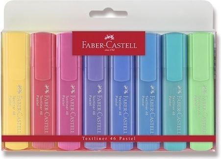 Faber-Castell Zvýrazňovač Textliner 46 8 kusů, pastelové 154609 - obrázek 1