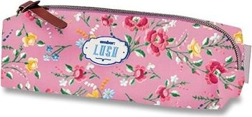 Ambar Pouzdro Lusa Flowers růžové - obrázek 1