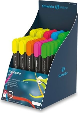 Zvýrazňovač "Job 150", display, 1-5 mm, SCHNEIDER, displej 35 ks - obrázek 1
