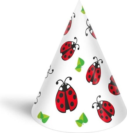 Klobouček karnevalový 6ks 16cm papírový mix 4 - obrázek 2