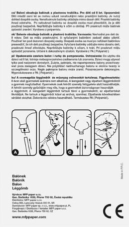 Balónek č. 4 nafukovací fóliový 75 cm - obrázek 2