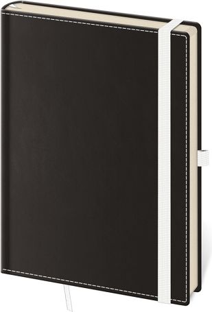 Zápisník BB424-4  Black White - linkovaný L - obrázek 1
