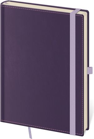 Zápisník BB434-6 Double Violet - linkovaný M - obrázek 1