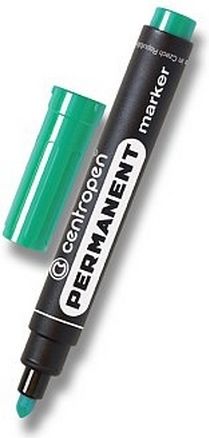 CENTROPEN Popisovač 8566 zelený Permanent - obrázek 1