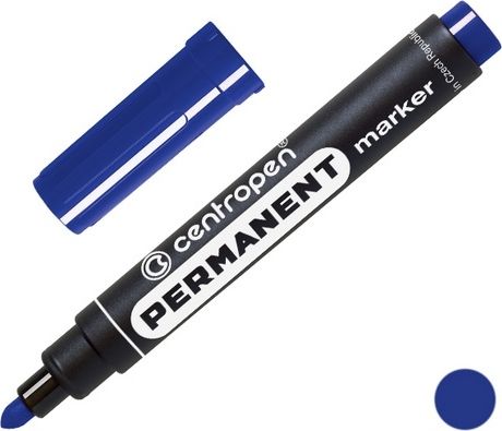 CENTROPEN Popisovač permanentní 8566 modrý 2,5mm - obrázek 1