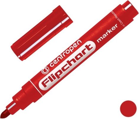 CENTROPEN Popisovač FLIPCHART červený 8550 - obrázek 1