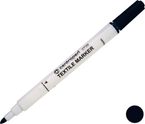Popisovač Centropen 2739 na textil černý - obrázek 1